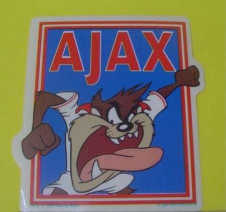 Sticker Ajax Amsterdam(Tasmaniam devil Looney tunes)nr.2) - nr. 1