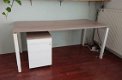 Professioneel kantoor bureau tafel en ladekastje - 1 - Thumbnail