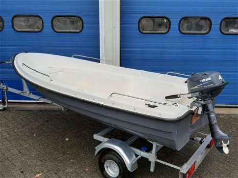 Visboot met motor en trailer - 1