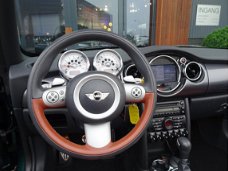 Mini Mini Cabrio - 1.6 Cooper S Sidewalk F1 aut 170pk/bruin leer/HK/uniek