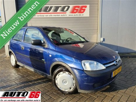 Opel Corsa - 1.0-12V Eco Easytronic Automaat Apk tot 12-2020 (Inruil Mogelijk) (bj 2002) NAP 102 d g - 1