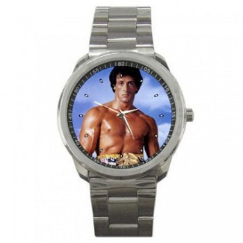 Rocky/Sylvester Stallone Portrait Stainless Steel Horloge - 1