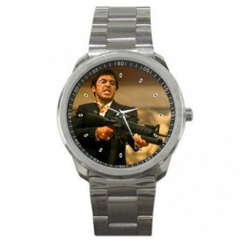 Scarface/Tony Montana/Al Pacino Stainless Steel Horloge - 1