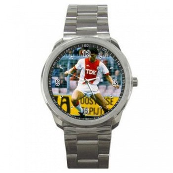 Marco van Basten/Ajax Stainless Steel Horloge - 1