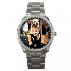 Audrey Hepburn Stainless Steel Horloge