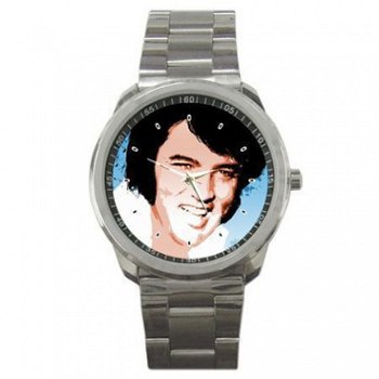 Elvis Presley Art Stainless Steel Horloge - 1