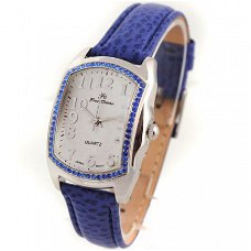 Modieus Blauw Dames Horloge