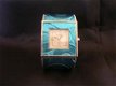 Polka Stip Metallic Ocean Blue Horloge - 1 - Thumbnail