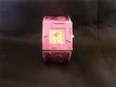 Polka Stip Metallic Pink Horloge - 1 - Thumbnail