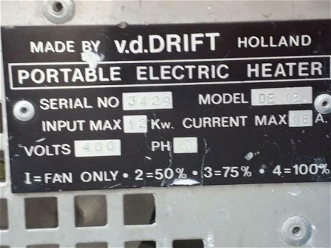 bouwkachel heather bouwdroger 12 kw 380 volt. - 5