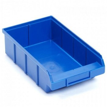 Kunststof/plastic stapelbak, blauw (320x184x92) - 1