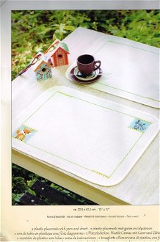 VERVACO BORDUURPAKKET , 2 PLACEMATS ,VOS EN WASBEER