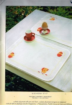 VERVACO BORDUURPAKKET , 2 PLACEMATS MET KUIKENS (PASEN) - 1