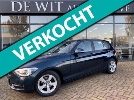 BMW 1-serie - 118i Sport Automaat, Xenon, Prof Nav, Nieuwe ketting, Sunroof, stoelverw, PDC V+A, LM - 1