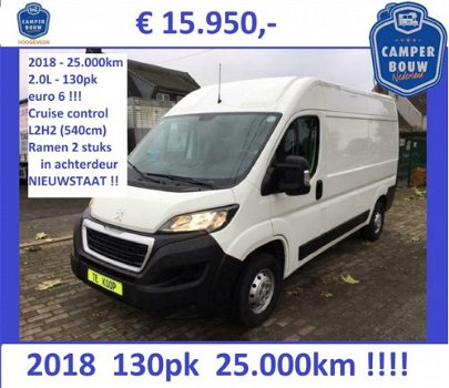 Peugeot Boxer - 2018 - 25.000km - euro 6 - cruise - airco - L2H2 - 1