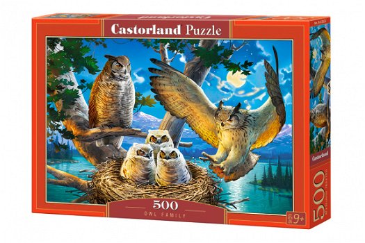 Castorland - Owl Family - 500 Stukjes - 2