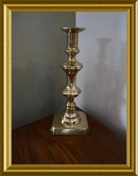Nog een antieke koperen kandelaar // antique brass candlestick - 2