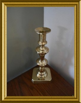 Nog een antieke koperen kandelaar // antique brass candlestick - 3