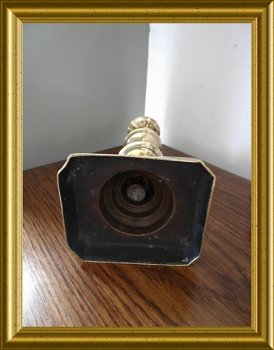 Nog een antieke koperen kandelaar // antique brass candlestick - 4