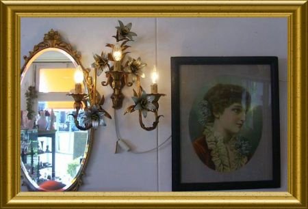 Mooie oude lijst met portret dame // vintage frame with portrait lady - 2