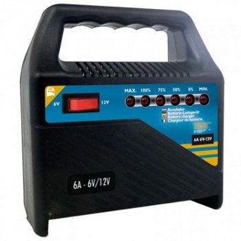 Acculader 6V/12V 6Amp. - 1