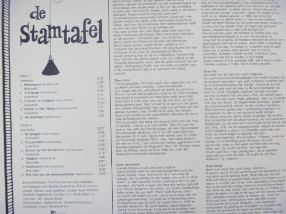De Stamtafel - LP - met oa Frits Lambrechts, Nelleke Burg - Afbeelding 2