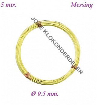 === Messingdraad Ø 0.5 mm. = nieuw === 41253 - 1