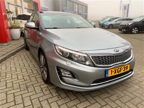 Kia Optima - 2.0 CVVT Hybrid ExecutiveLine Full Options + DVD hoofdsteunen, info Roel 0492-588951 / - 1