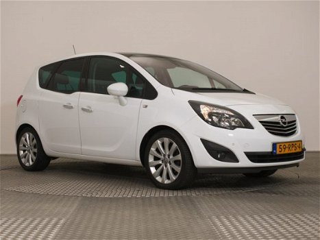 Opel Meriva - 1.4 Turbo Cosmo ECC NAV PANO 1/2 LEDER SP.STOELEN 17'' - 1