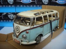 Tinplate Collectables 1/18 VW Volkswagen T1 Microbus Blauw