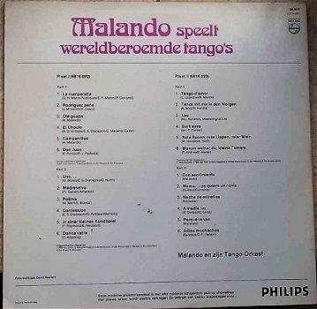 Dubbel LP - Malando speelt werelberoemde tango's - 2