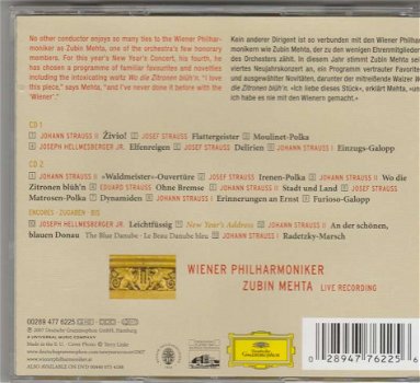 dubbel CD Nieuwjaars concert 2007 - Zubin Mehta - 2