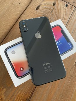 iPhone X 256 GB grijze Sidimlock ontgrendeld als nieuw - 2