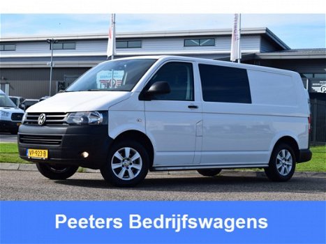 Volkswagen Transporter - 2.0 TDI L2H1 Dubbele cabine 2 luxe voorstoelen / AIRCO / CRUISE - 1