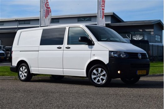 Volkswagen Transporter - 2.0 TDI L2H1 Dubbele cabine 2 luxe voorstoelen / AIRCO / CRUISE - 1