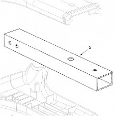 Teleco 11163 spare part Skew LNB draagbuis 65