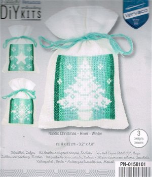 VERVACO BORDUURPAKKET, SET VAN 3 GEURZAKJES, NORDIC CHRISTMAS 2019 - 1