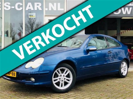 Mercedes-Benz C-klasse Sportcoupé - 180 K. Automaat, Leer, Achterruitrij Camera., Navi, Zeer Mooi - 1