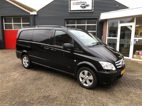 Mercedes-Benz Vito - 122 3.0 V6 cdi Automaat lang 224 pk leer, navi 149900 km 2x schuifdeur, dubbele - 1