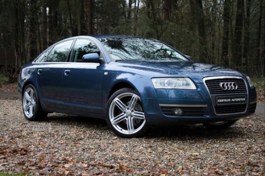 Audi A6 - 2.4 V6 Pro Line 177PK YOUNGTIMER Stratosblau Perleffekt - UNIEKE KLEUR - 1