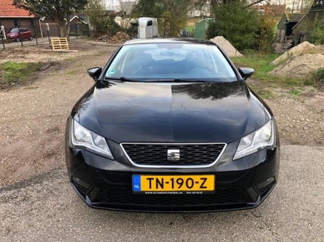 Seat Leon - 1.6 TDI Style Business DSG 2013 ZWART - 1