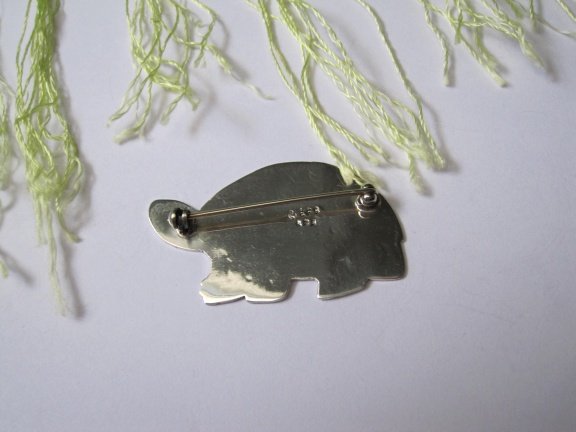 Zilveren broche schildpad 4.7x2.8 cm - Afbeelding 4
