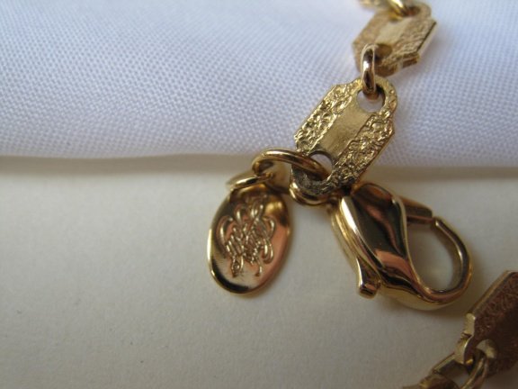 Ketting Kirks Folly goudkleurig met fabelachtige bedels en ringen 76 cm - Afbeelding 5