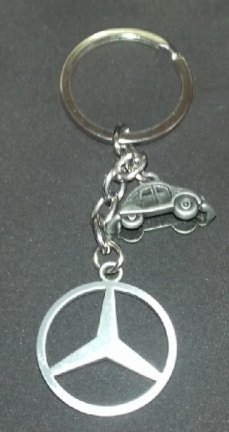 Mercedes sleutelhanger(nr.10)(mat grijs) - nr. 1
