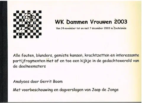Wk Dammen Vrouwen 2003 - 1