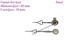 === Wijzers Franse pendule = oud === 41236B