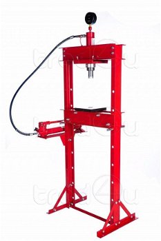 Hydraulische pers 20 ton plunjerpomp manometer press - 2