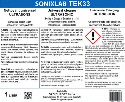 Sonixlab TEK33 universele ultrasoon vloeistof (carburator) - 1