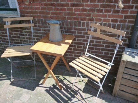 Brocante tuinslang houder voor aan de wand. - 3