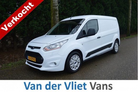 Ford Transit Connect - 1.6 TDCI 95pk Lengte 2 BPM Vrij, Airco, 3-Zitplaatsen, Volledig onderhoudshis - 1